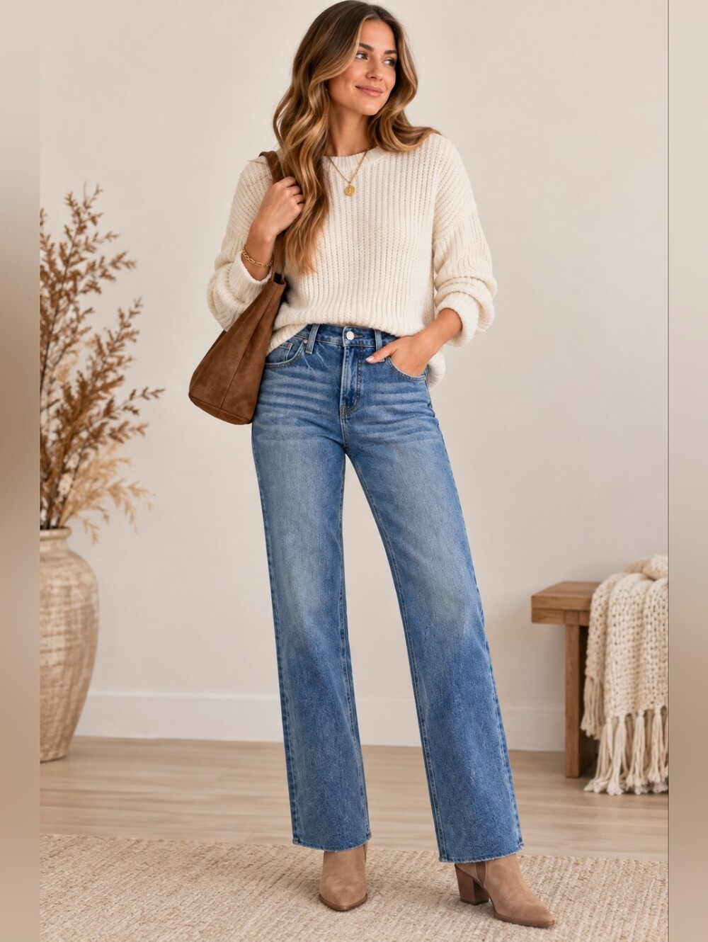 RISEN Women's Tummy Control Straight Fit Jeans Dark MR Classic Stretch 7/28 NEW